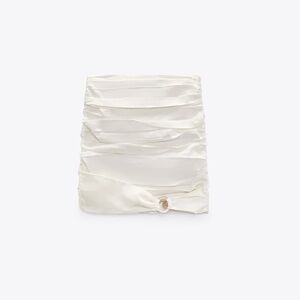 Zara - Stretchy Linen Blend Skirt